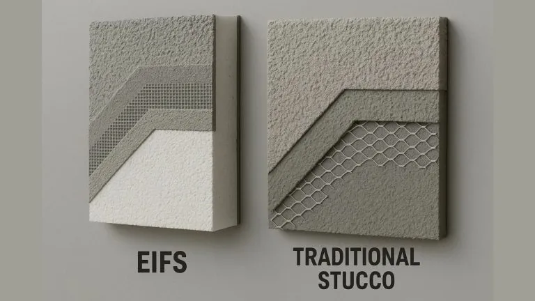 Stucco vs. EIFS, stucco repair NJ, commercial exterior NYC, waterproofing Tri-State