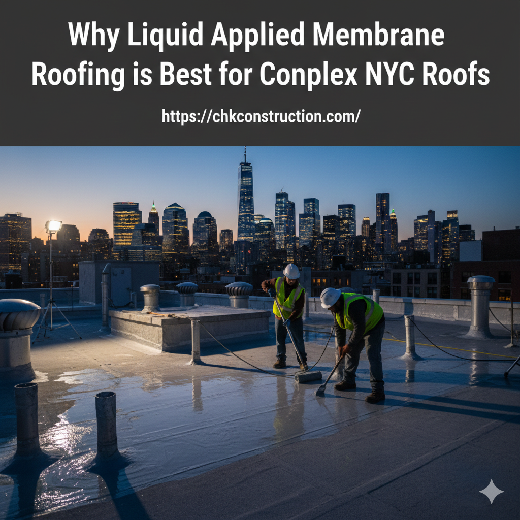 Why Liquid Applied Membrane Roofing is Best for Complex NYC Roofs