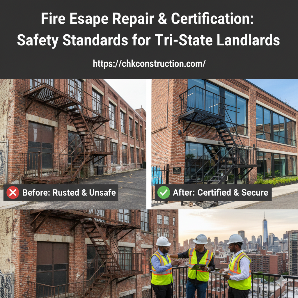 Fire Escape Repair & Certification: Safety Standards for Tri-State Landlords