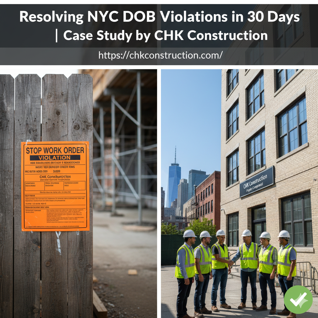 Resolving NYC DOB Violations in 30 Days | Case Study by CHK Construction